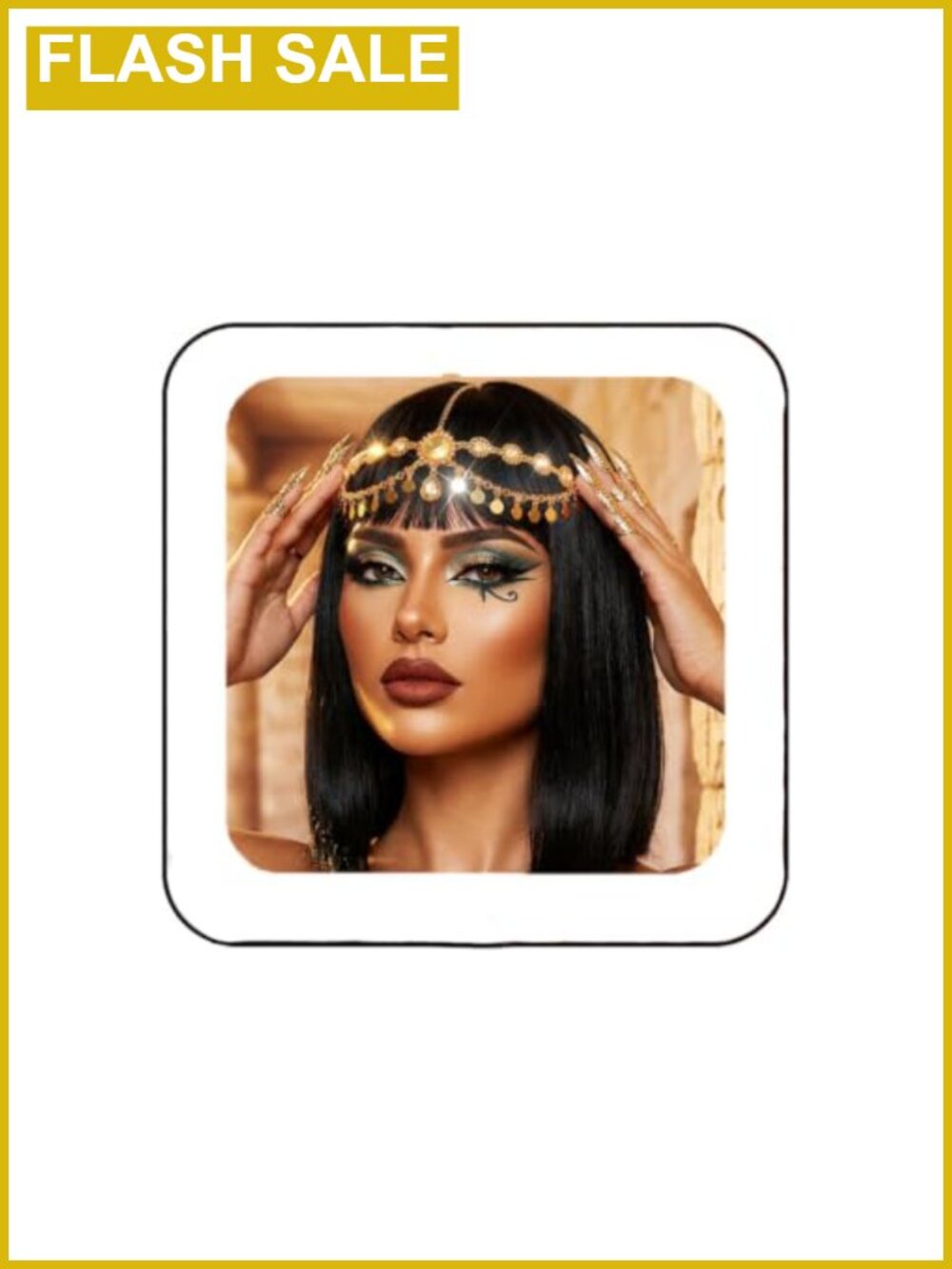 Sequin Head Chain Jewelry Gold Egyptian Headpiece Women's Costume Circlet